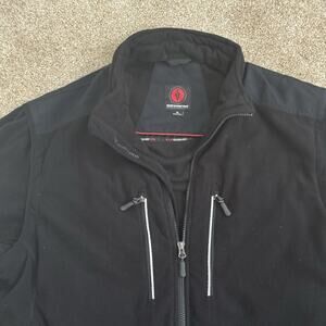 SCOTTeVEST SeV TEC Full Zip Convertible Fleece Vest Detachable Sleeves Men's XL